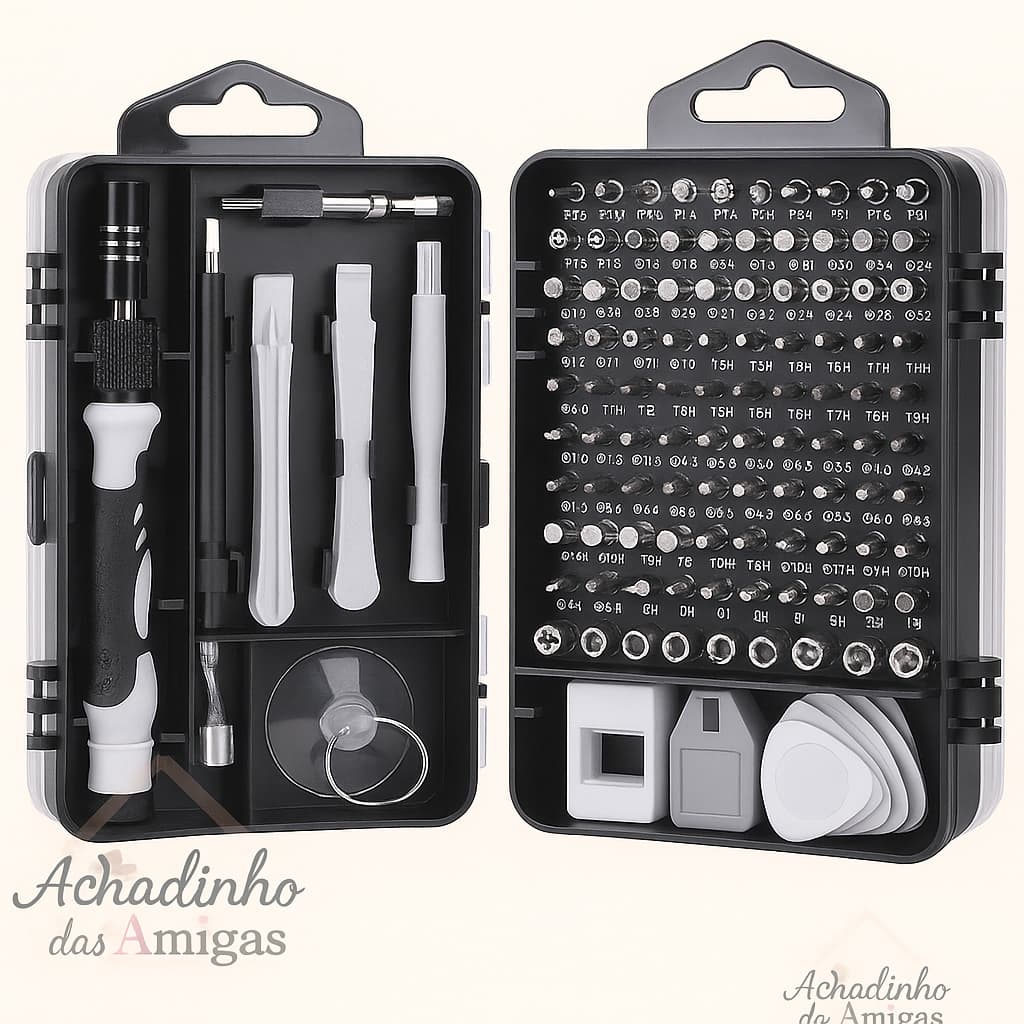 Kit de ferramentas de precisão — 115 peças