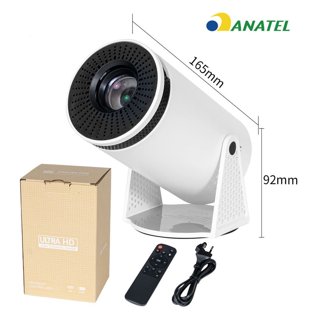 Mini projetor HY300 com Wi-Fi e Bluetooth
