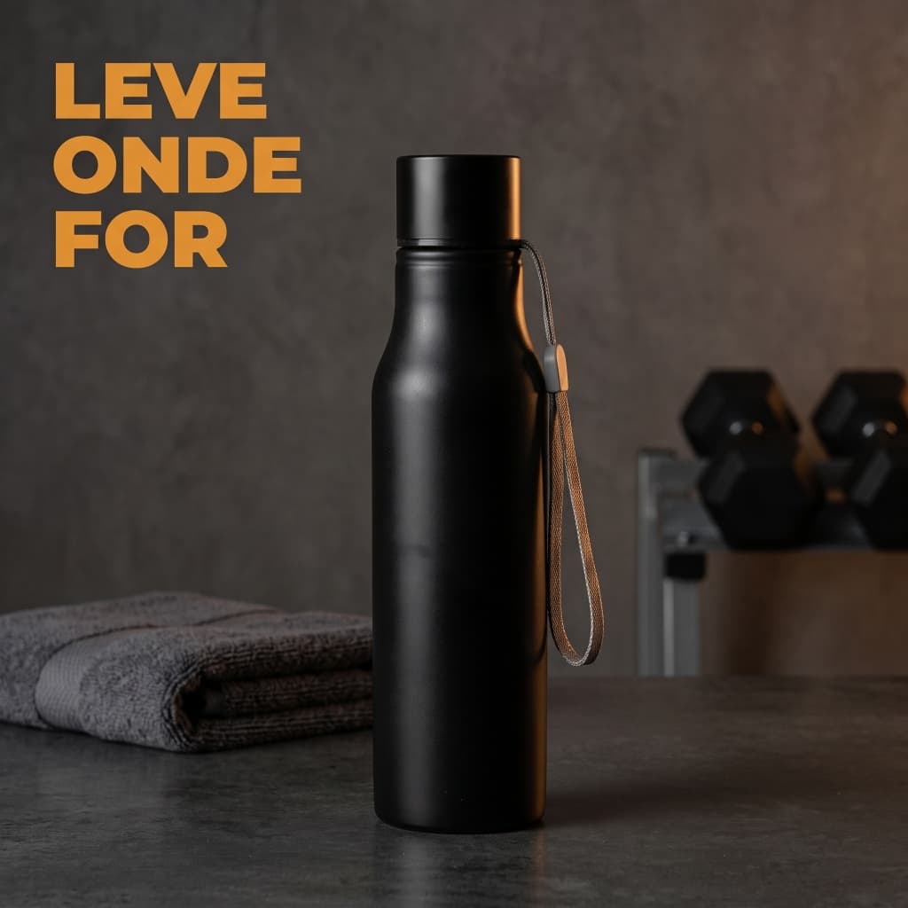 Garrafa térmica inox 750 ml com alça